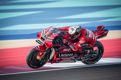 Pecco Bagnaia, durante el GP de Qatar.