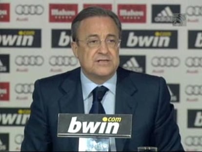 Florentino confirma el fichaje de Mourinho "cuando resuelva su situación"