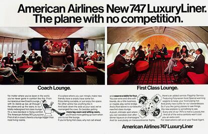 Publicidad de American Airlines de 1971.