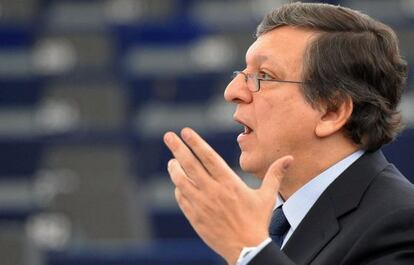 Jos&eacute; Manuel Dur&atilde;o Barroso, en el Parlamento Europeo.