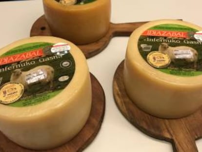 Queso de Kortaria, ganador del campeonato de Ordizia.