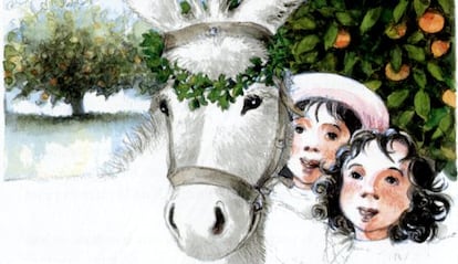 Ilustración de Jesús Gabón para 'Estampas de Platero y yo'.