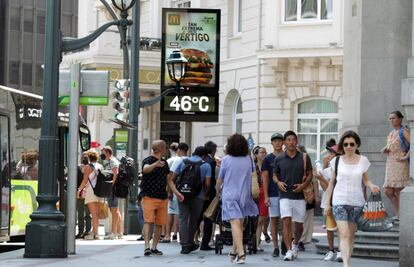 Calor en Bilbao.