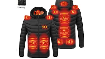 Esta chaqueta incluye varias áreas de calefacción para protegernos del frío más intenso en invierno.