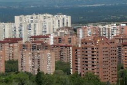 Vista de varios edificios de vivienda.