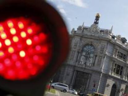 Fachada de la sede del Banco de España en la plaza de Cibeles de Madrid.