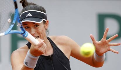 Muguruza, durante el partido contra Kuznetsova.