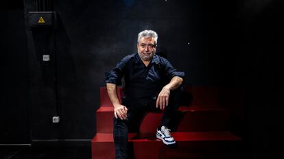Cristián Alarcón, este lunes en la sala teatral Timbre 4 de Madrid.