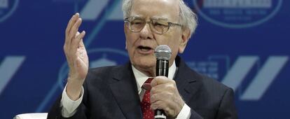 El inversor Warren Buffett, durante una intervención en unas conferencias en Washington.