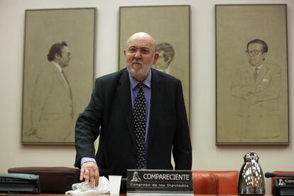 El presidente del Centro de Investigaciones Sociológicas, José Felix Tezános, en el Congreso de los Diputados el año pasado.