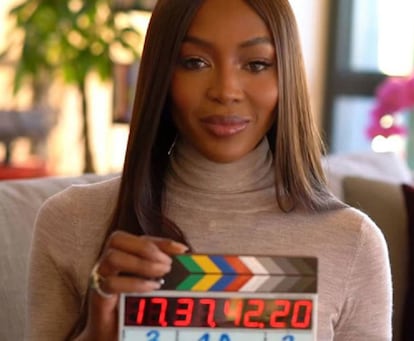 Naomi Campbell presenta su canal de YouTube.