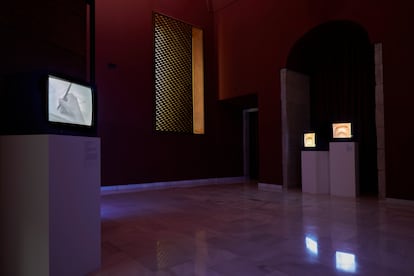 One of the resistance rooms. A selection of South American video ', in Reina Sofia.
