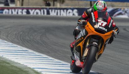 Claudio Corti, en los entrenamientos de Laguna Seca