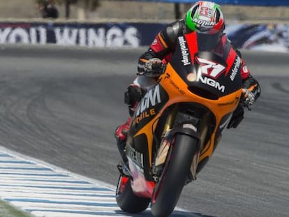 Claudio Corti, en los entrenamientos de Laguna Seca