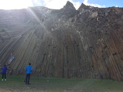 Espectaculares columnas basálticas del Pico de Ana Ferreira.