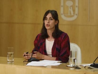 La portavoz Rita Maestre en el Ayuntamiento de Madrid.