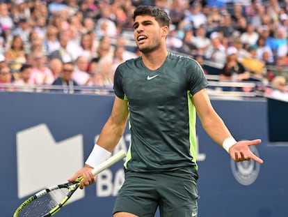 Alcaraz se desespera tras perder ante Tommy Paul en los cuartos de final de Canadá