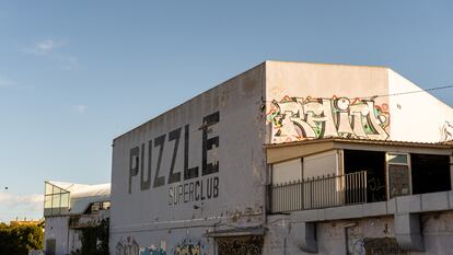 Edificio que albergaba la discoteca 'Puzzle', en Valencia