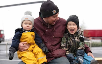 Sami Seppila with his two sons.