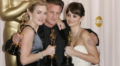 Kate Winslet, Sean Penn y Penélope Cruz.