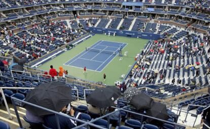 Aficionados, en el estadio Arthur Ashe de Flushing Meadows.