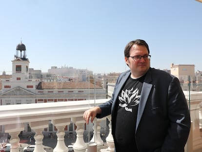 Brandon Sanderson, en una visita a Madrid en 2019.