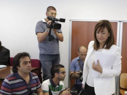La exalcaldesa de Jerez de la Frontera (C&aacute;diz) Pilar S&aacute;nchez (PSOE), en la sesi&oacute;n del juicio de este lunes.