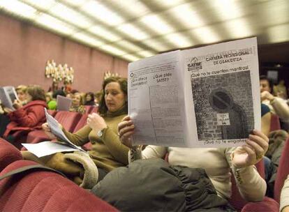 Varias enfermeras, en unas jornadas sobre la carrera profesional celebradas recientemente en Vitoria.