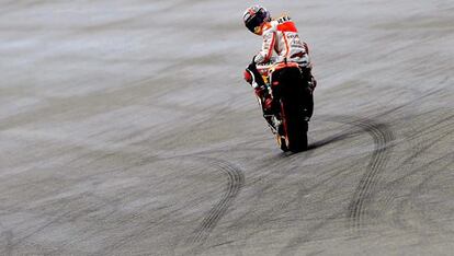 Marc Márquez, en Brno. 
 