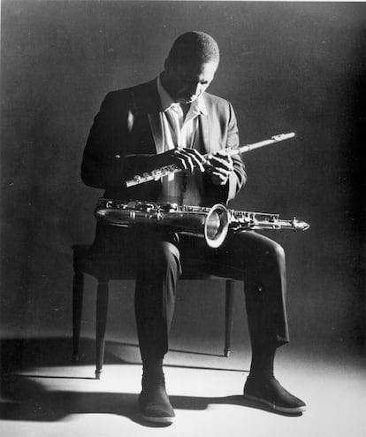 El saxofonista John Coltrane en 1965, año de la publicación de 'A Love Supreme'.