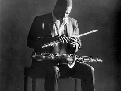 El saxofonista John Coltrane en 1965, año de la publicación de 'A Love Supreme'.