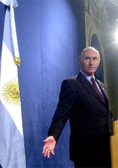 Fernando de la Rúa, en diciembre de 2001.