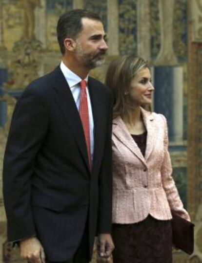 Los reyes pesidieron en el palacio de El Pardo la reuni&oacute;n anual del Patronato del Instituto Cervantes.