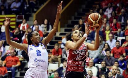 Final de la pasada Liga de baloncesto entre el Girona y el Perfumerías Avenida