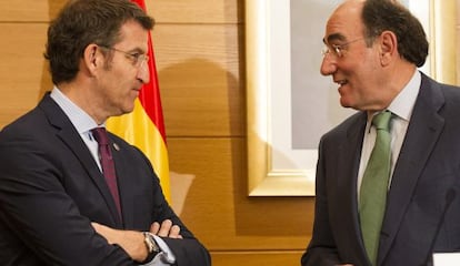 Alberto Núñez Feijóo e Ignacio Sánchez Galán
