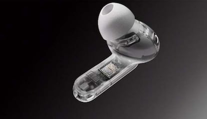 Interior de un auriculare OPPO Enco X3s