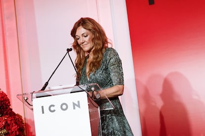 Pilar Gil, directora financiera de Prisa, durante su discurso durante los premios.