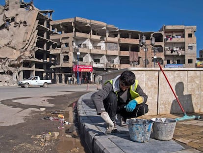 Edificios destruidos en Raqa, que fue la 'capital' del ISIS en Siria.