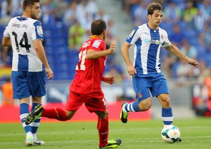 V&iacute;ctor S&aacute;nchez y David L&oacute;pez, ejes del Espanyol.