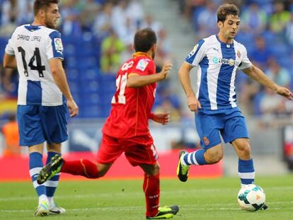 V&iacute;ctor S&aacute;nchez y David L&oacute;pez, ejes del Espanyol.