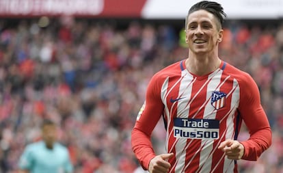 Fernando Torres durante un partido.