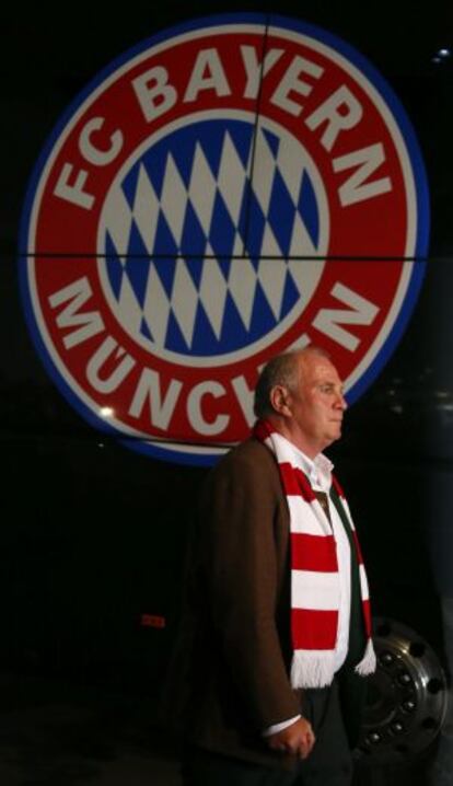 Hoeness, en un partido del Bayern la pasada temporada.