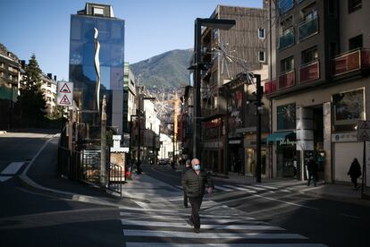 El centro de la capital andorrana, el pasado lunes.