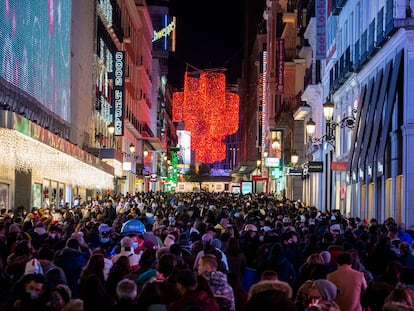 The center of Madrid during Black Friday sales on November 26.
