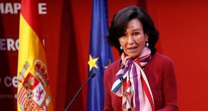 a presidenta del Banco Santander, Ana Botín.