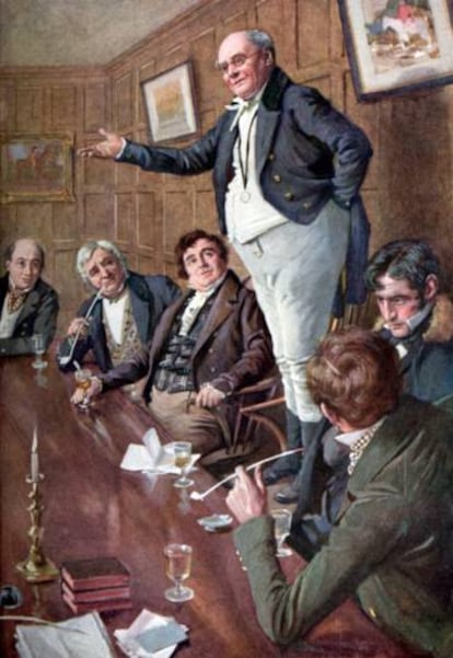 l·lustració de Mr. Pickwick de Harold Copping. 