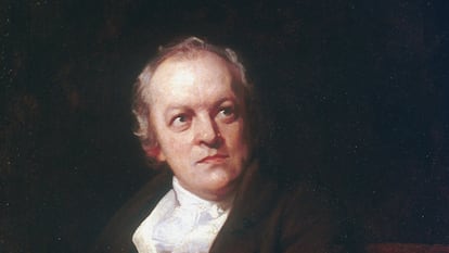 El poeta, artista y grabador inglés William Blake, retratado por Thomas Phillips.