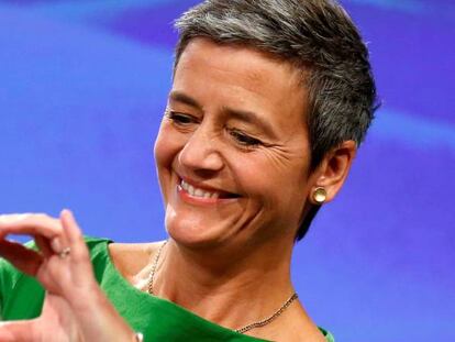 La vicepresidenta de la Comisión Europea, Margrethe Vestager. 