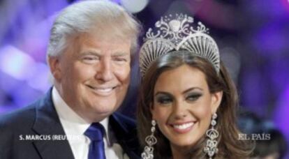 Donald Trump en una foto de archivo con Miss USA 2013, Erin Brady