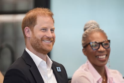 Prince Enrique during one of his commitments in the United Kingdom, on September 11, 2025.
